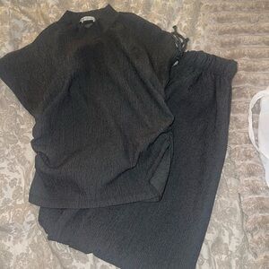 Zara Black Short Sleeve Top